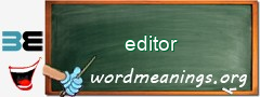 WordMeaning blackboard for editor